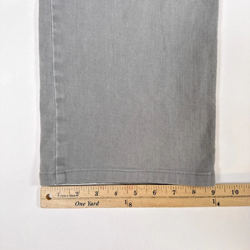 Mott & Bow Jeans Mens 36x30 Gray Twill Stretch Minimalist Mercer Straight Pants - Picture 7 of 9